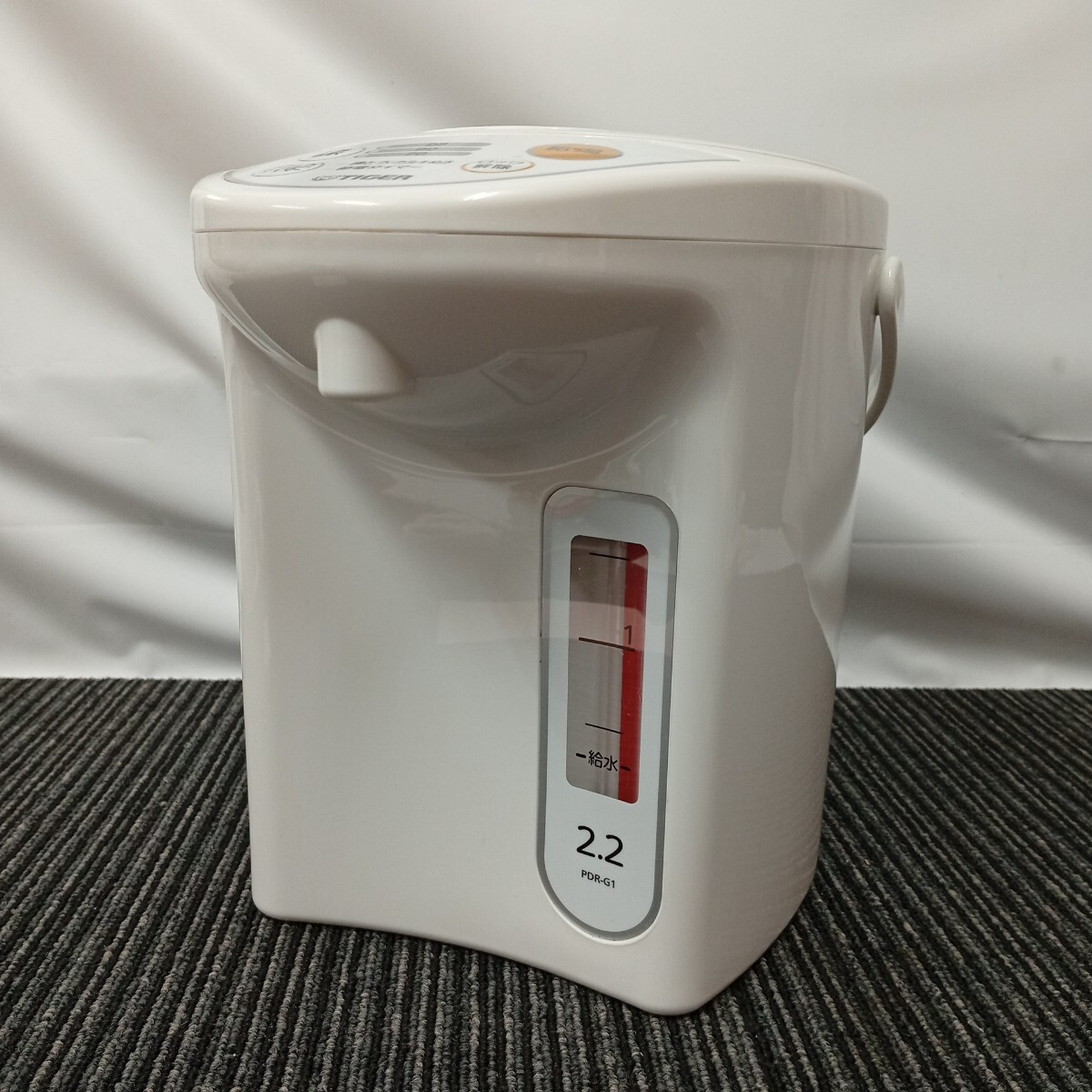 usC-561 TIGER タイガー マイコン電動ポット PDR-G221 ホワイト 2.2L 動作未確認 2024年製 現状品 配線無