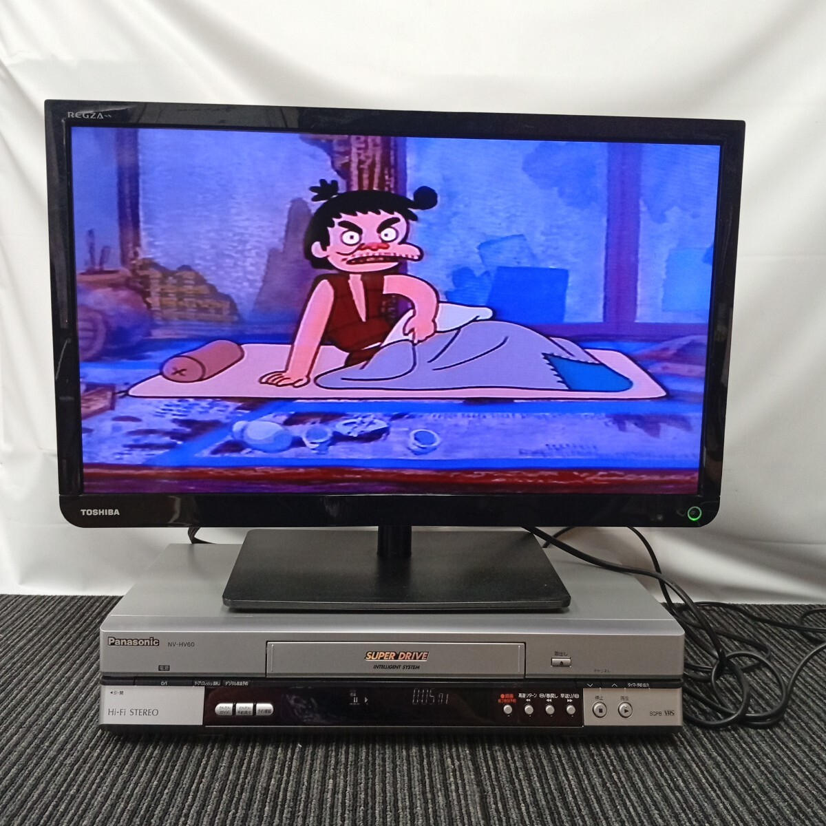 usC-573 Panasonic パナソニック NV-HV60-S VHSビデオデッキ 再生確認済 動作品 中古品