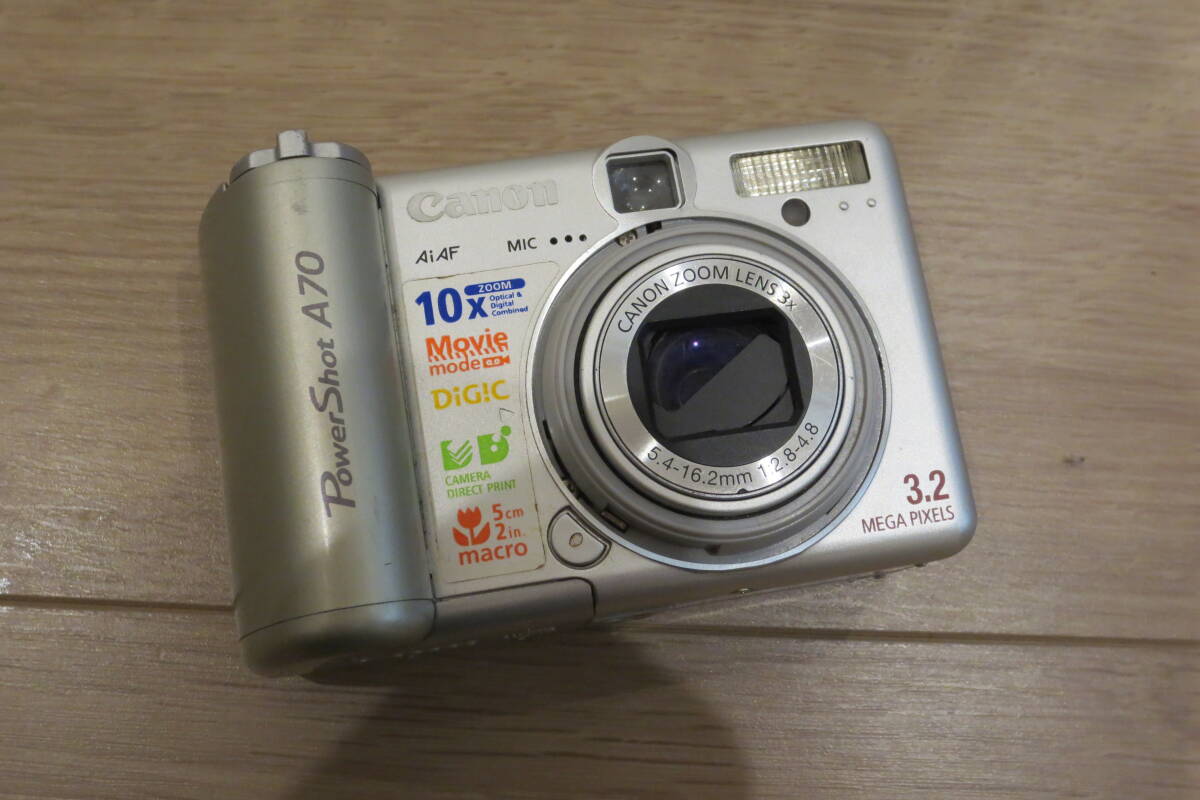 Canon Power Shot A70 ジャンク 撮影不可 通電のみ キヤノン オールドコンデジ 部品取り