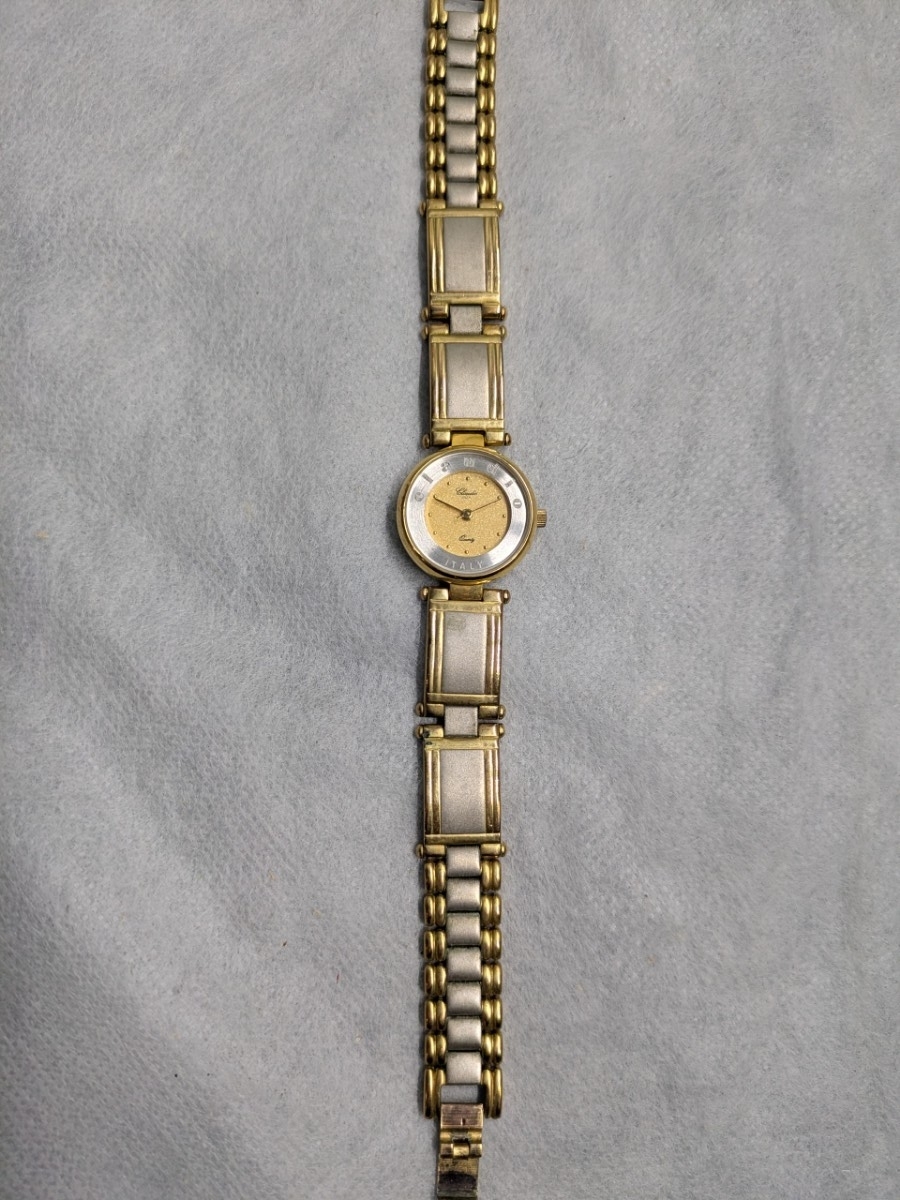 [1円スタート]claudio ITALY 920531 腕時計 ゴールド クォーツ