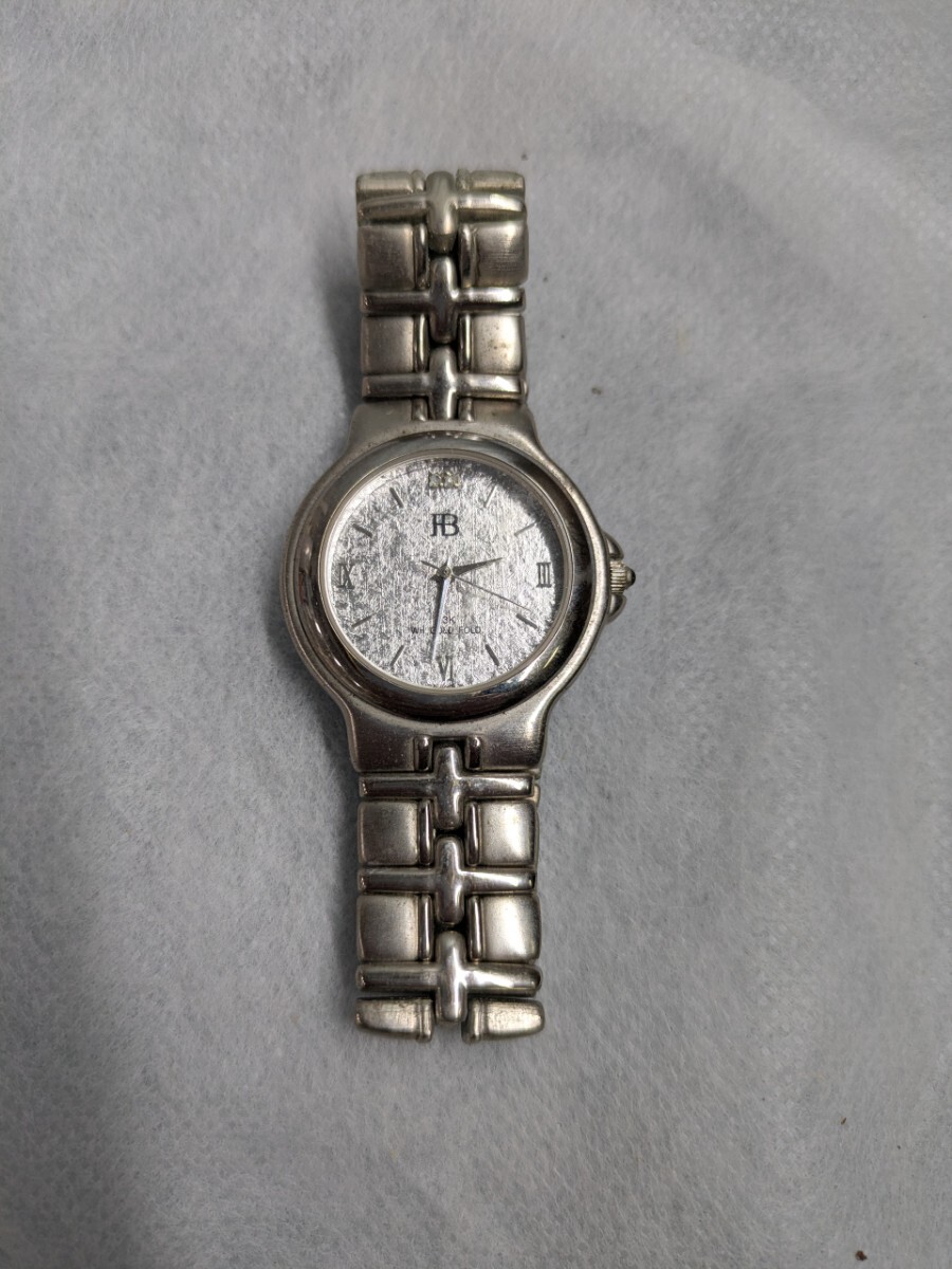 [1円スタート]FORBEL フォーベル 23K WH GOLD FOLD DIAL クオーツ 腕時計