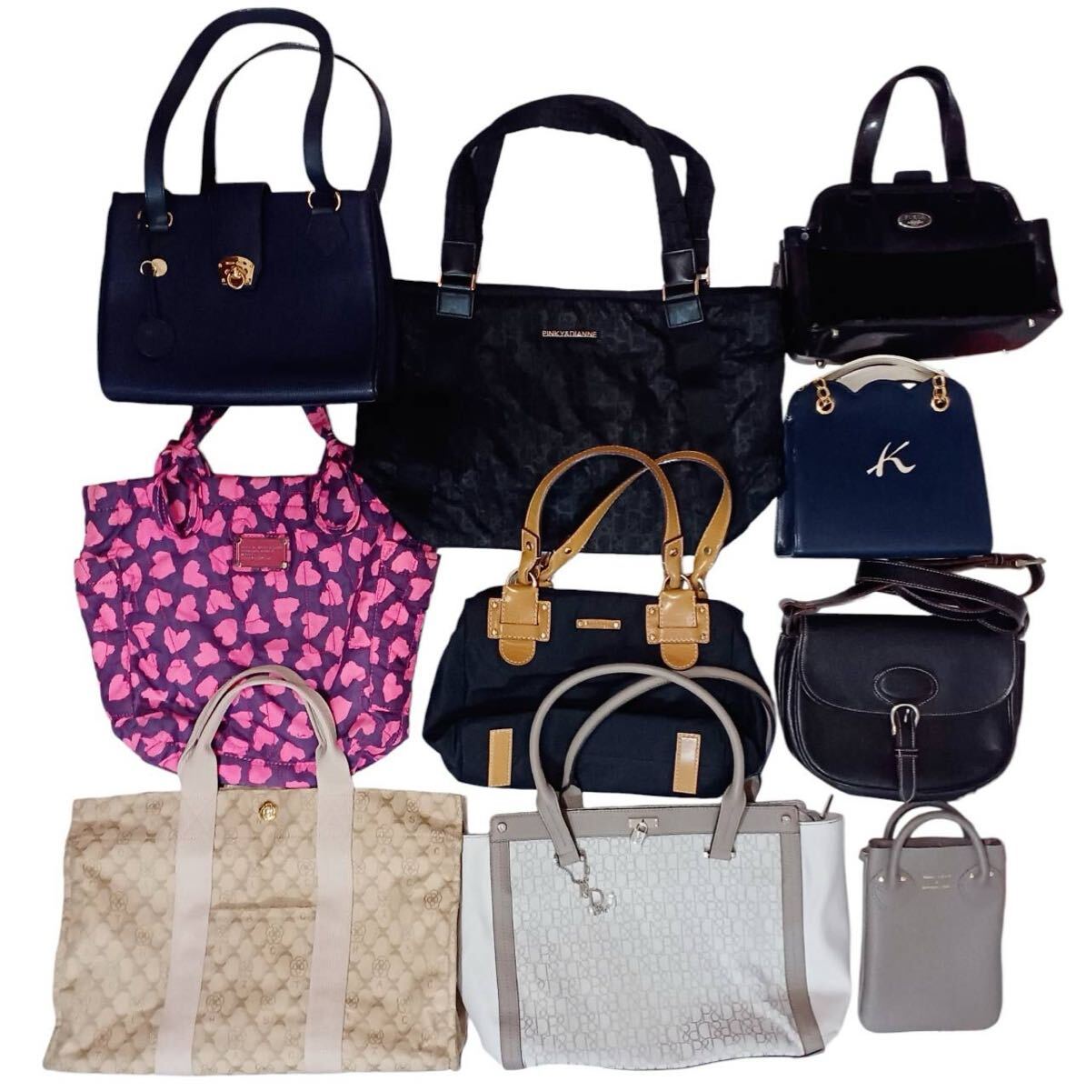 CLATHAS MARC BY MARC JACOBS marie claire kate spade NEW YORK YOUNG&OLSEN Kitamura FURLA 他 バッグ 10点 まとめ ②【T593-3他】