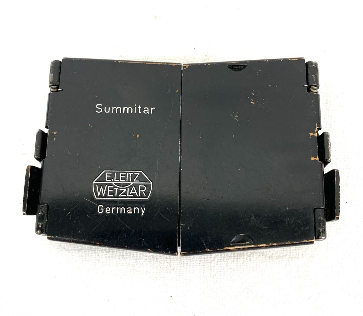 Leica ライカ E.LEITZ WETZLAR Germany Summitar ズミタール用 SOOPD 折り畳み式 角型メタルフード レンズフード 現状品 Y718-29