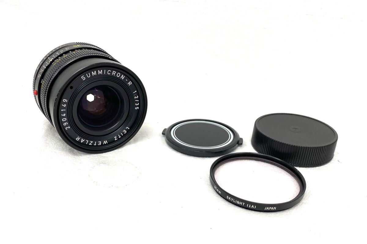 LEICA ライカ LEITZ WETZLAR SUMMICRON-R ズミクロン F2/35mm カメラレンズ ブラック 動作未確認 現状品 Y722-4