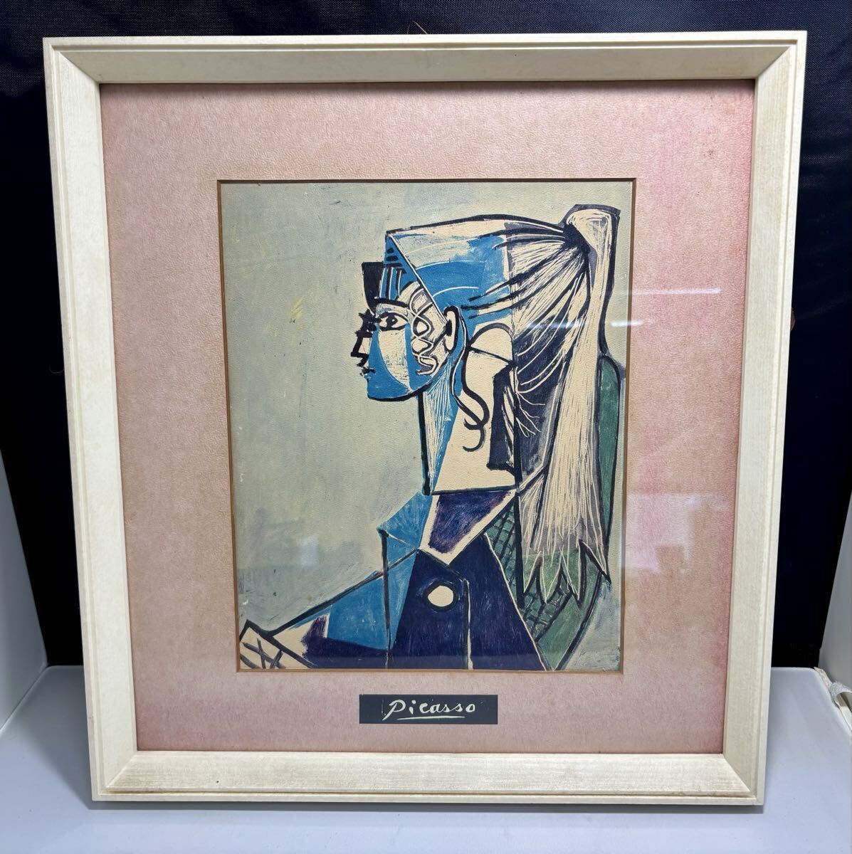 ★ PABLO PICASSO パブロ・ピカソ 『若い女性の肖像（バージョン13）』1954年 ブラウン社 N.01940 美術複製画 60509