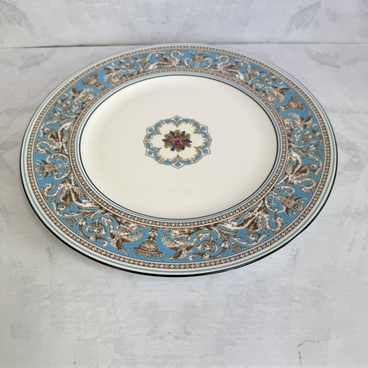 【T0527】ウェッジウッド フロレンティーン ターコイズ プレート WEDGWOOD お皿 食器 コレクション