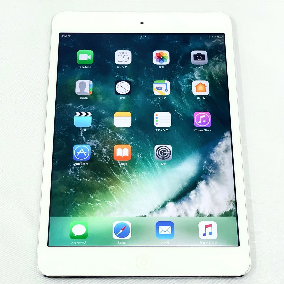 3330521 動作品 初期化済み　Apple iPad mini 第2世代 A1489 ME279J/A 16GB Wi-Fiモデルタブレット シルバー