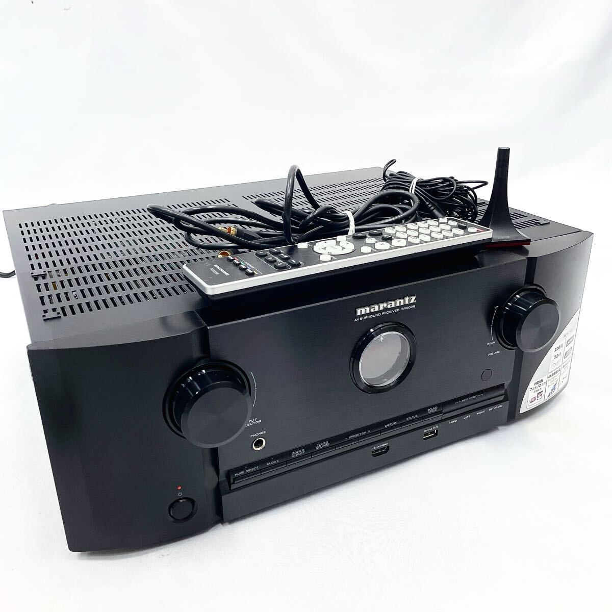 3330521 Marantz マランツ　SR6008 AVレシーバー AVサラウンドレシーバー オーディオ機器　リモコン　ケーブル他付属