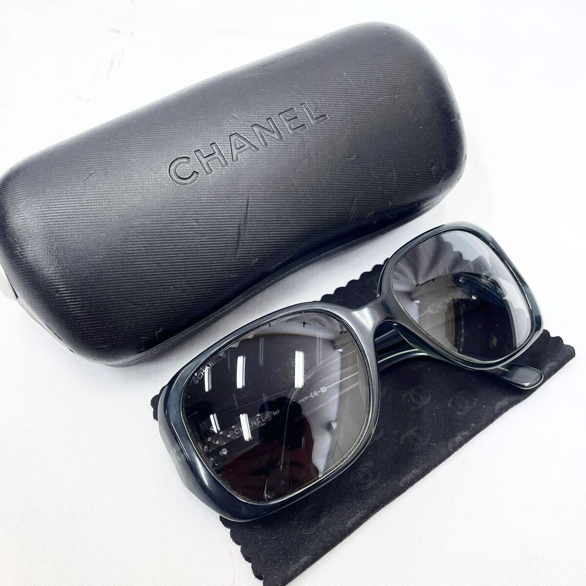 3330521 CHANEL シャネル サングラス 5101 c.799/11 ココマーク　サイズ:横14cm 高さ5cm 奥行き14.5cm ケース　サングラス拭き付き