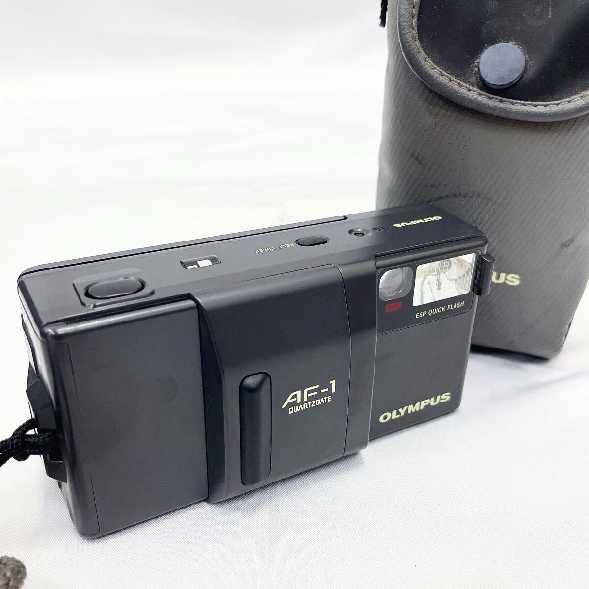 3330521 OLYMPUS オリンパス コンパクトフィルムカメラ AF-1 QUARTZDATE ケース付