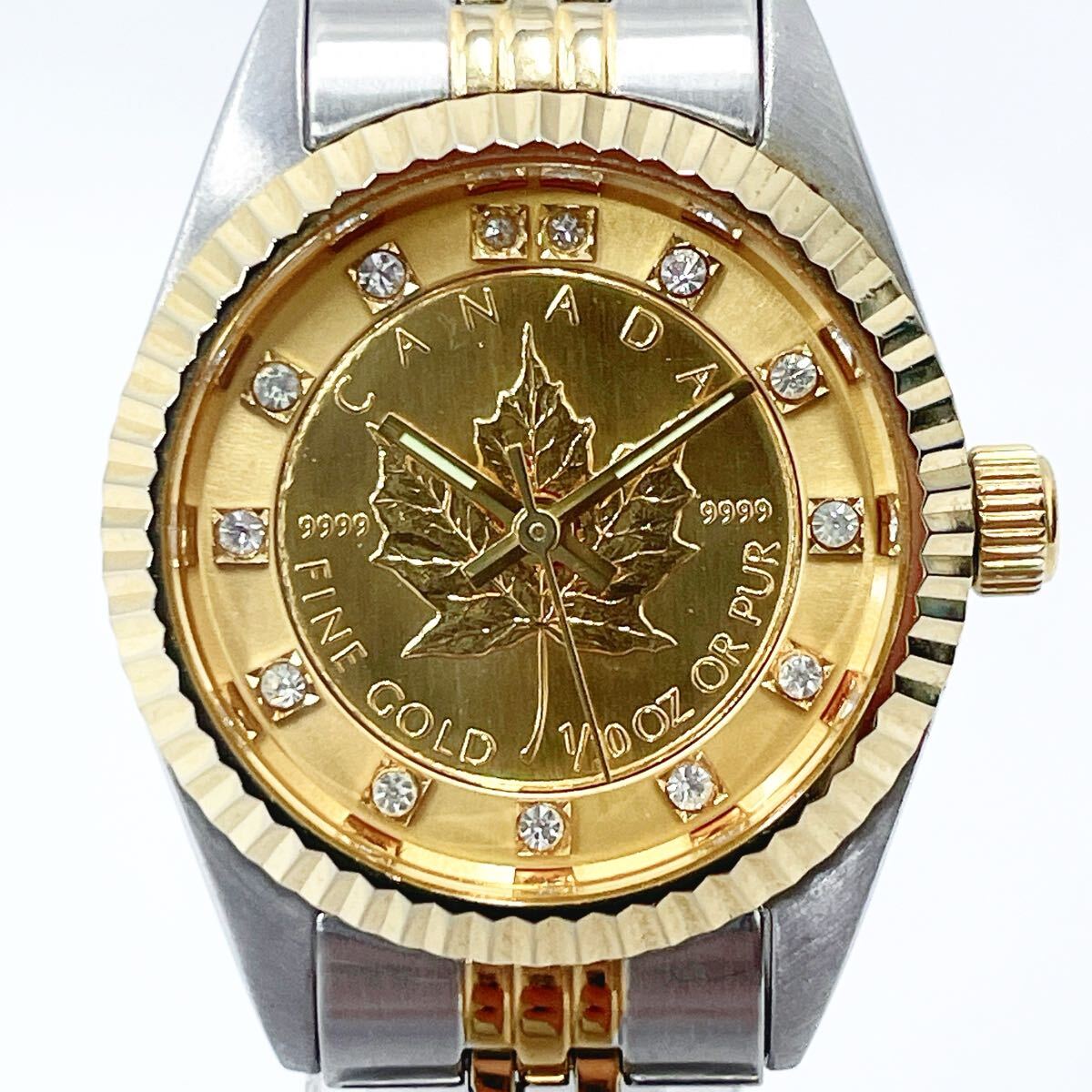 RODANIA ロダニア　コインウォッチ　メープルリーフ金貨 1/10OZ RD-9507LC レディース クオーツ 腕時計
