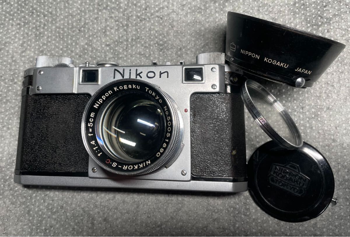 希少 Nikon M Nippon Kogaku s.c 5cm f1.4 Rangefinder フィルムカメラ レンジファインダー ニコン 