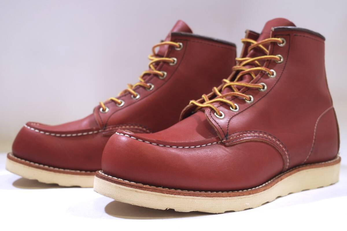 極上革質 RED WING 四角犬タグ復刻/初期18年製 8875 10E アイリッシュセッター ブーツ 赤茶/オロラセット 1度使用のみ/新品に近い極美品!!