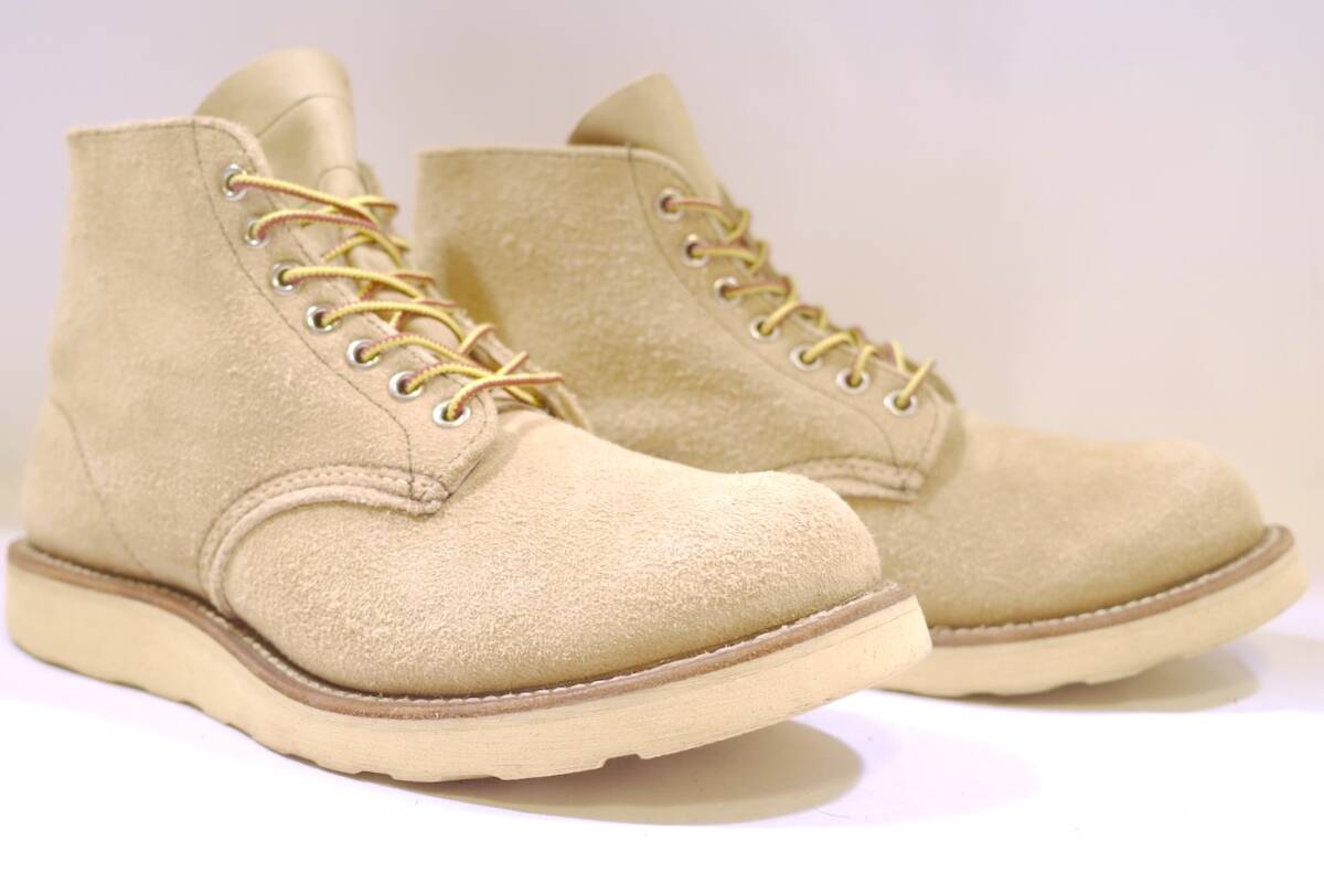 希少 REDWING 90年代 オリジナル四角犬タグ 8167 8E 毛足長い当たりの極上スウェード/アッパーに汚れのない美品 アイリッシュセッター 8173