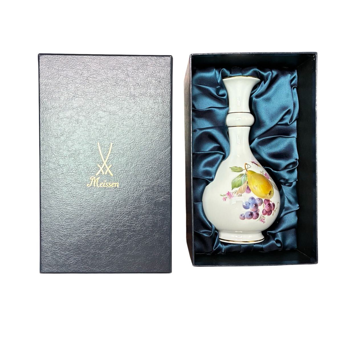 新品　Meissen マイセン フルーツ フラワーベース　花瓶　