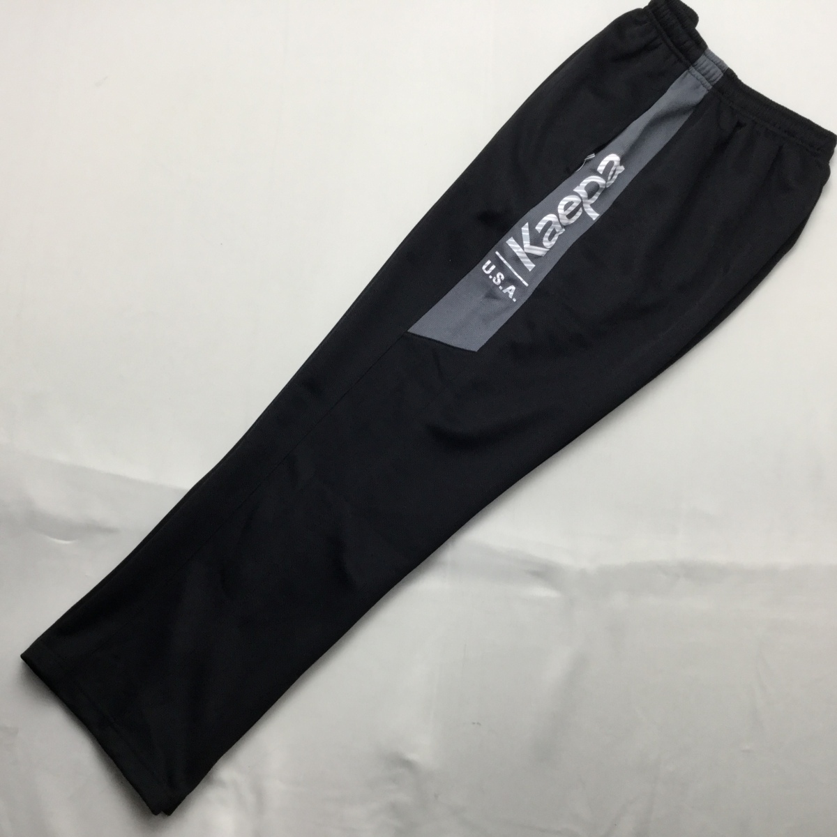 【送料無料】【新品】Kaepaメンズトレーニングパンツ（吸水速乾 UVカット）　　L　 　ブラック★253544