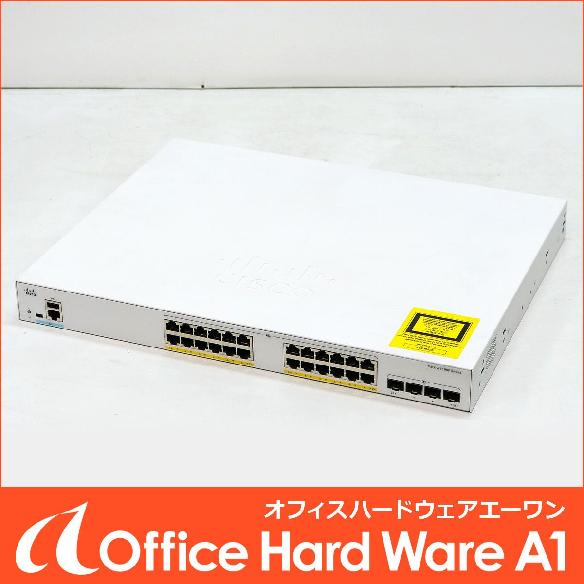 Cisco C1000-24FP-4G-L V01 スイッチ (Cisco Catalyst 1000 シリーズ) 中古 シスコ 初期化済み S2511-8432-KL-MI