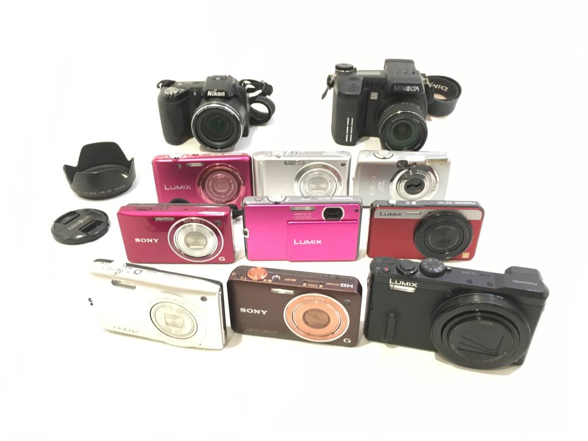 ☆ コンパクトデジタルカメラ まとめ ☆ Panasonic DMC-TZ60 + SONY DSC-WX5 + Nikon COOLPIX S3300 他 8台 パナソニック ソニー