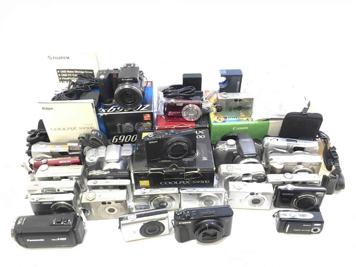 ☆ コンパクトデジタルカメラ まとめ 2 ☆ Canon SX730 IS + IXY 910 IS + Nikon COOLPIX S9300 他 23台 キヤノン ニコン ソニー