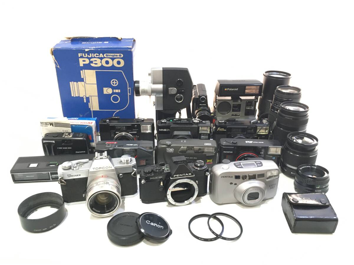 ☆ カメラジャンク まとめ 5 ☆ TOPCON UNIREX + PENTAX ME super + ESPIO 140 他 トプコン ペンタックス
