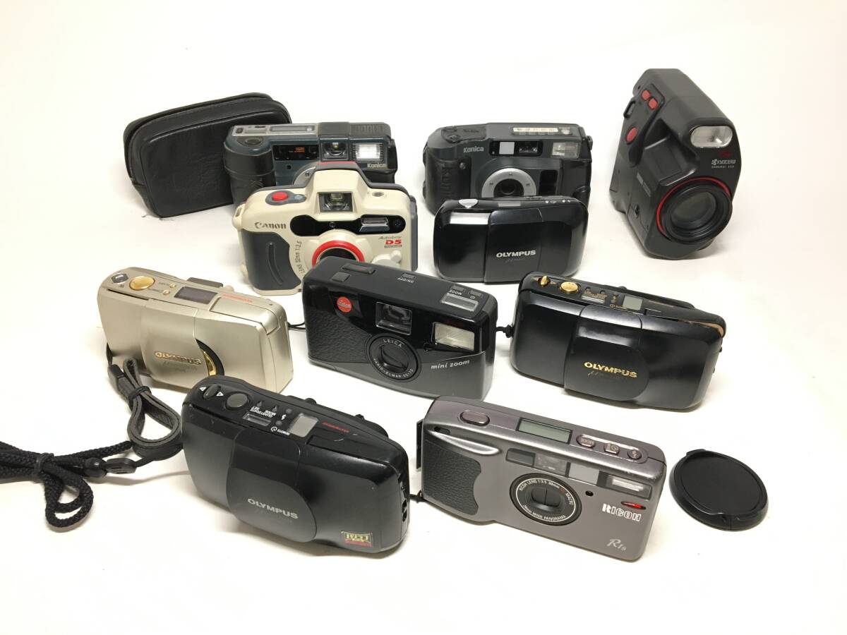 ☆ コンパクトフィルムカメラ まとめ 4 ☆ Leica mini zoom + RICOH R1s + OLYMPUS μ ZOOM ×2 + μ-105 他 5台 ライカ リコー オリンパス