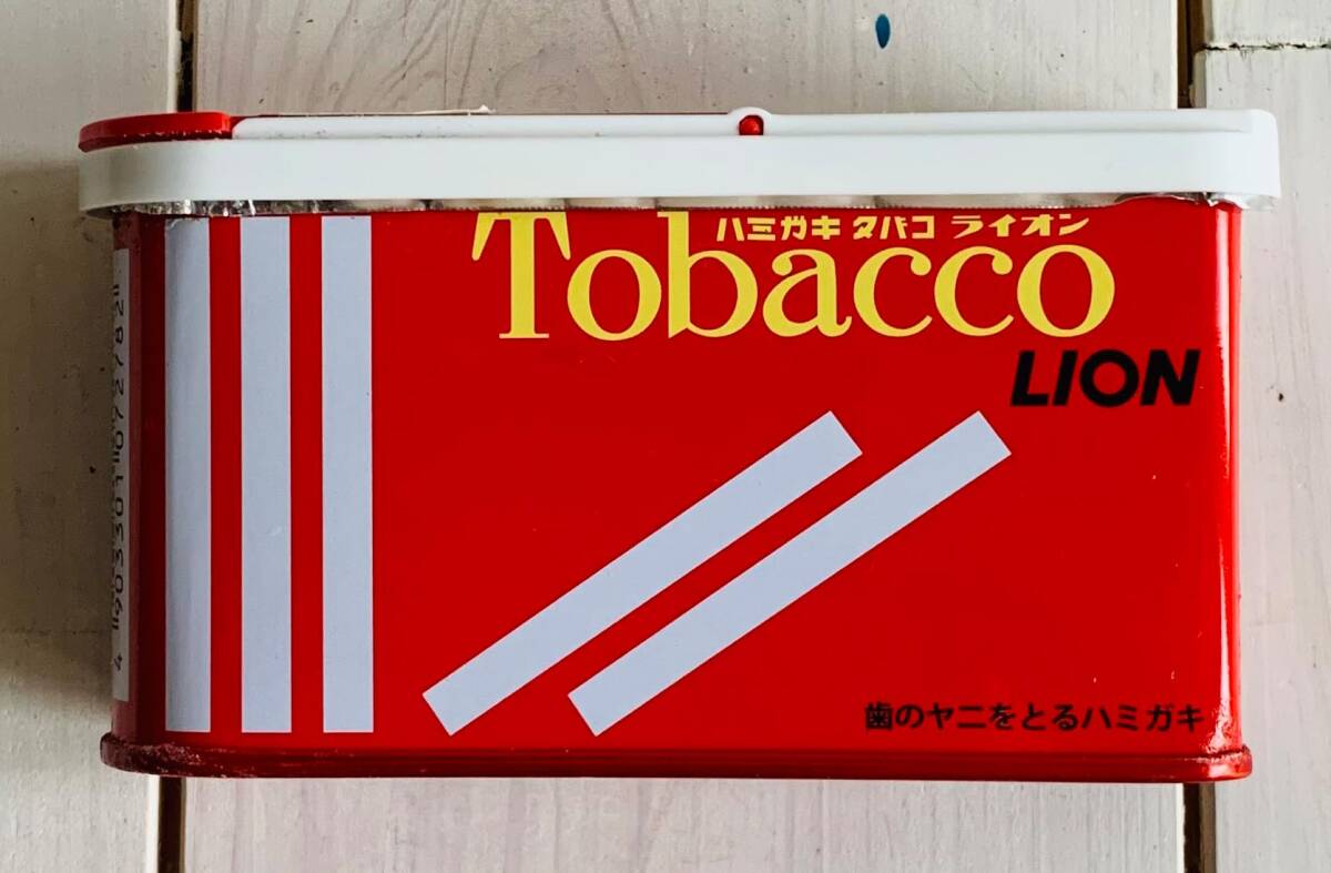 Tobacco ハミガキ タバコ ライオン 昭和レトロ 当時物 歯磨き粉 タバコ レトロ缶 レトロ アンティーク オールド ヴィンテージ 未開封