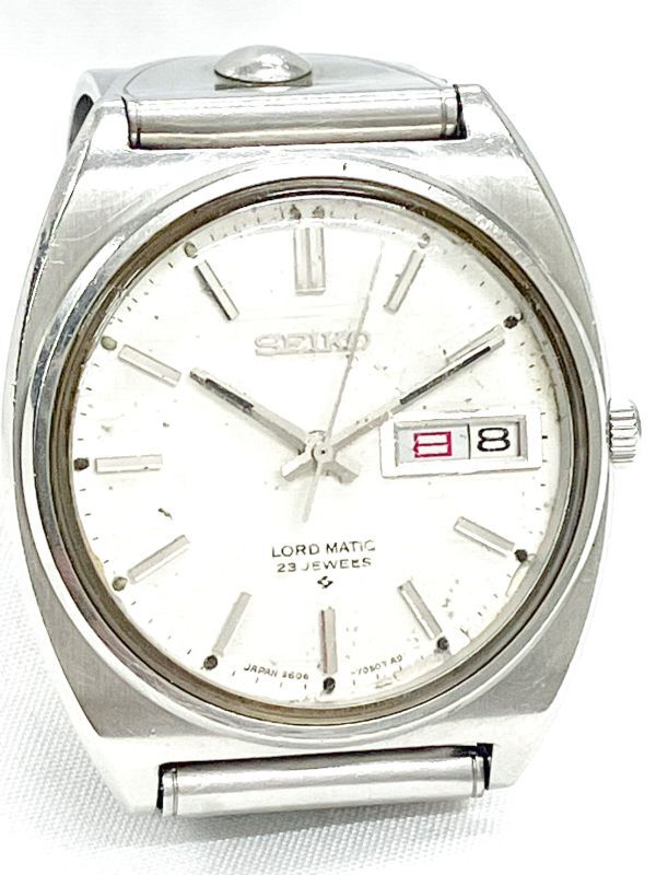 【稼働品】SEIKO Lord Matic ロードマチック 5606-7050 自動巻き 1968年製 アンティーク ヴィンテージ セイコー