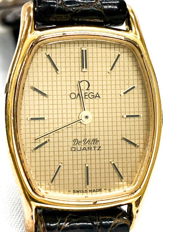 OMEGA オメガ デビル De Ville レディース クォーツ アンティーク ヴィンテージ 時計 1387不動　ジャンク