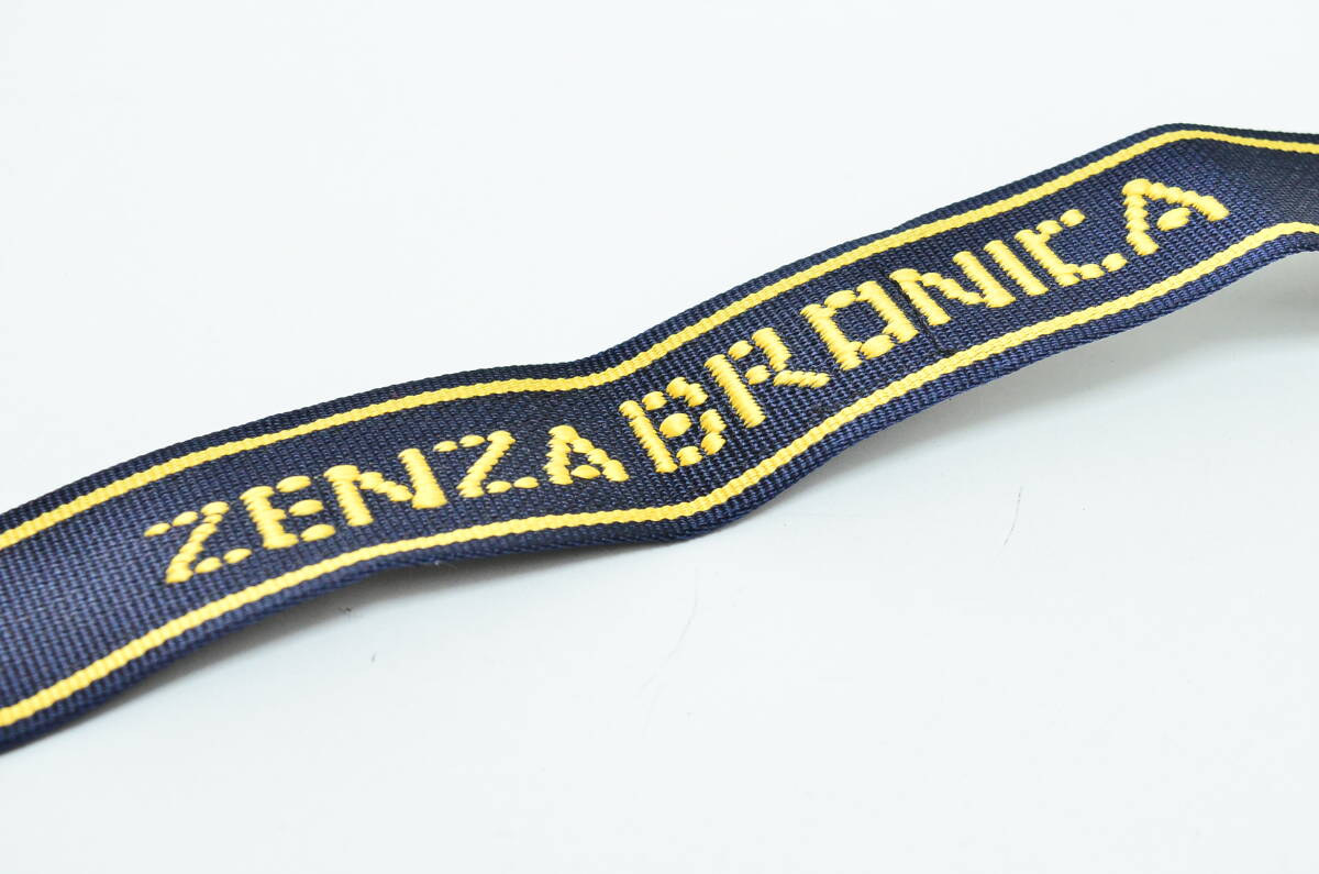 ZENZA BRONICA ストラップ 刺繍ロゴ 美品