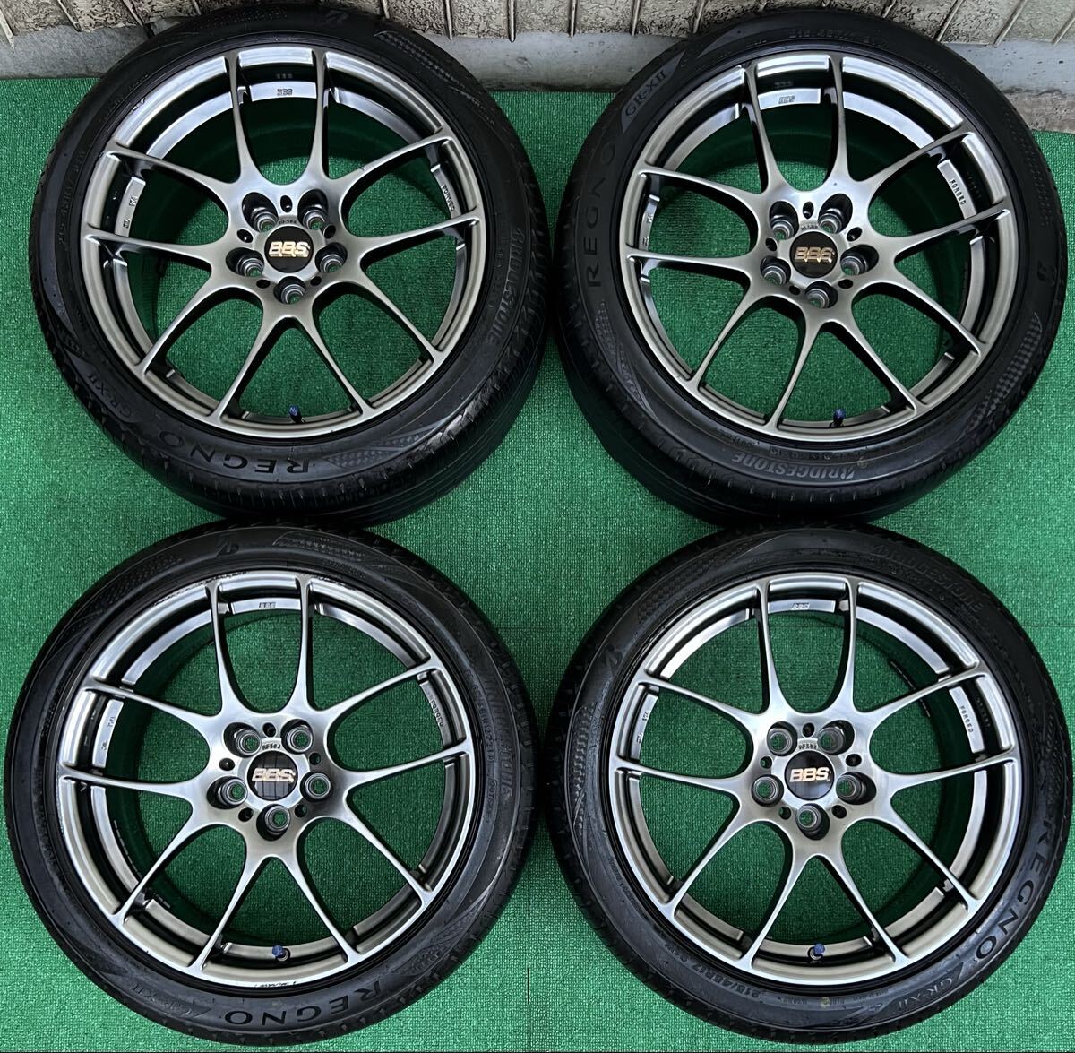 希少！美品 BBS RF RF-504 FORGED鍛造 17インチタイヤ／ホイール4本 7.5J+48 5H PCD100 プリウス/BRZ/スバル/カローラ等 2021年製