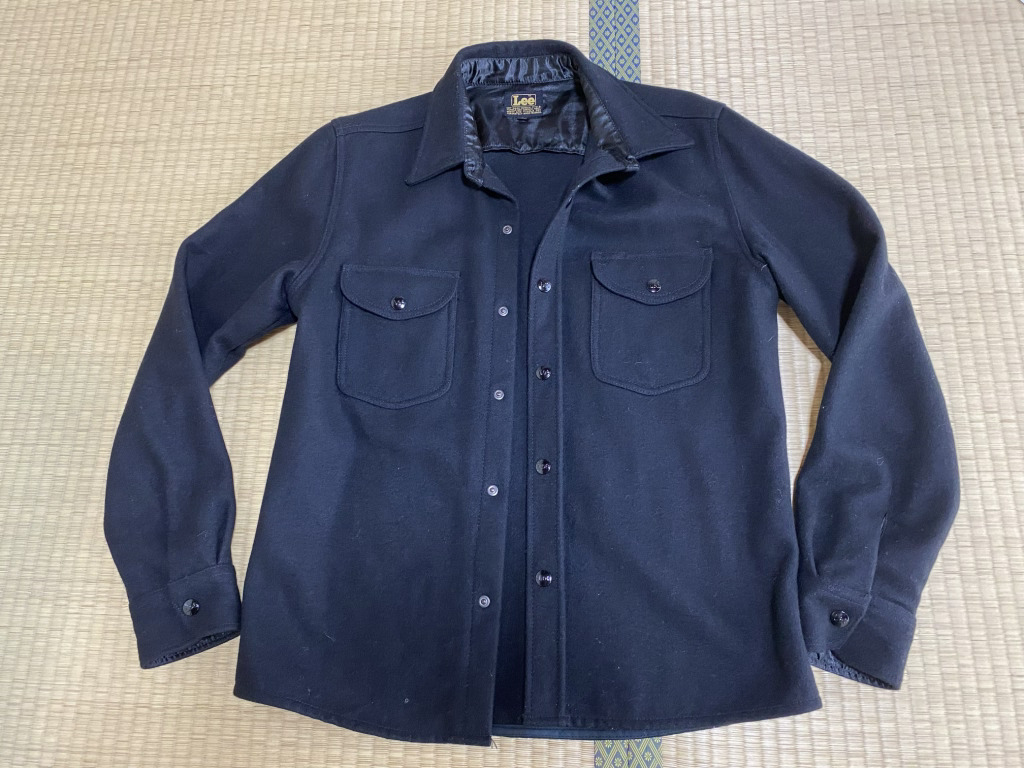 Lee/リー CPOシャツ ウールシャツ ウールジャケット L ブラック