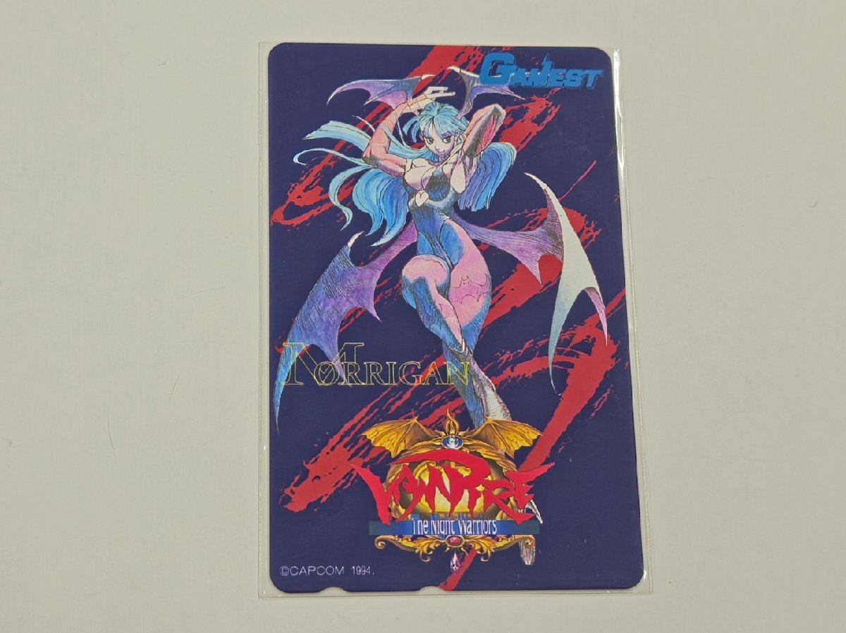 ヴァンパイア モリガン 50度数 テレカ 未使用 MORRIGAN モリガン・アーンスランド CAPCOM 1994 テレホンカード テレフォンカード #20033A
