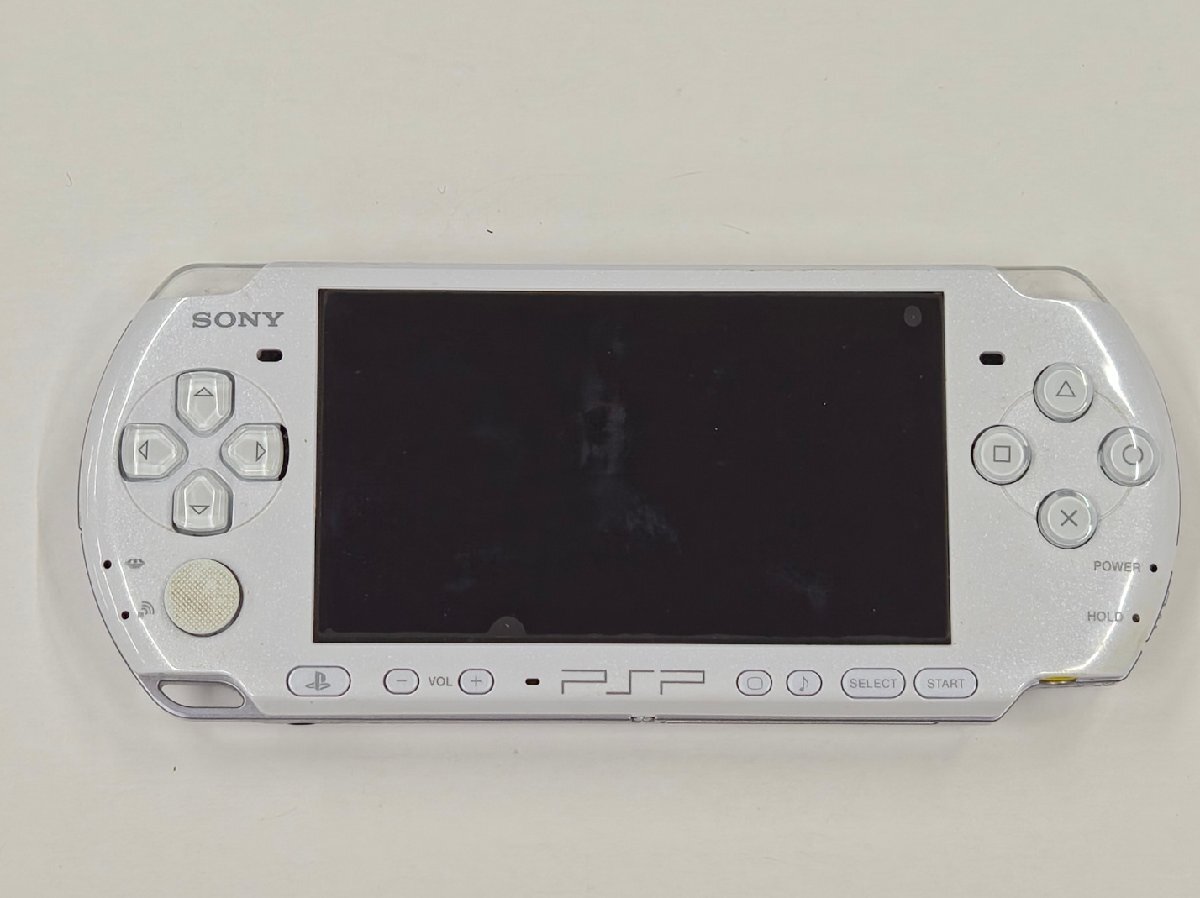 ソニー SONY PSP-3000 パール・ホワイト ジャンク 動作未確認 メモリースティック PRO 4GB付き プレイステーション・ポータブル ＃19996⑨