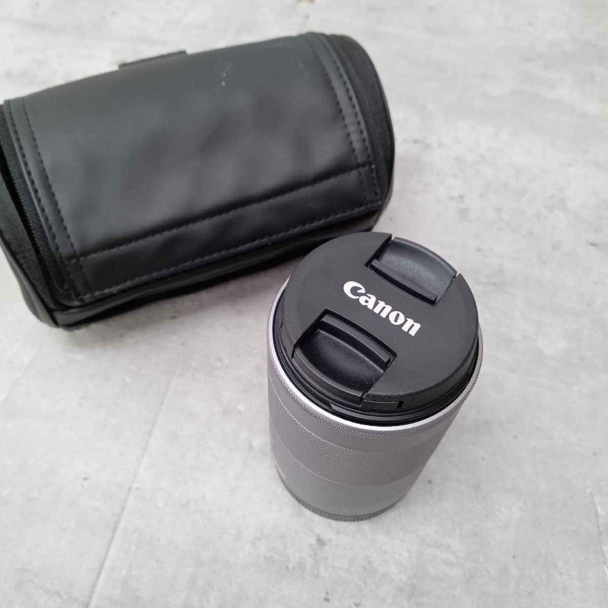 キヤノン 望遠ズームレンズ EF-M55-200mm F4.5-6.3 IS STM シルバー ミラーレス専用 canon 動作未確認のためジャンク品