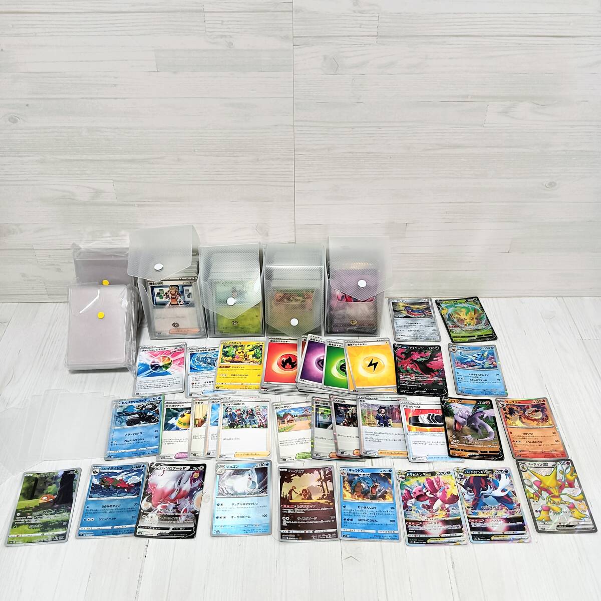 【カードケース 硬質ケース付】ポケモンカード まとめ 750枚 モンスターボール ミラー RRR AR RR ノーマル レア ピカチュウ ミモザ スズナ