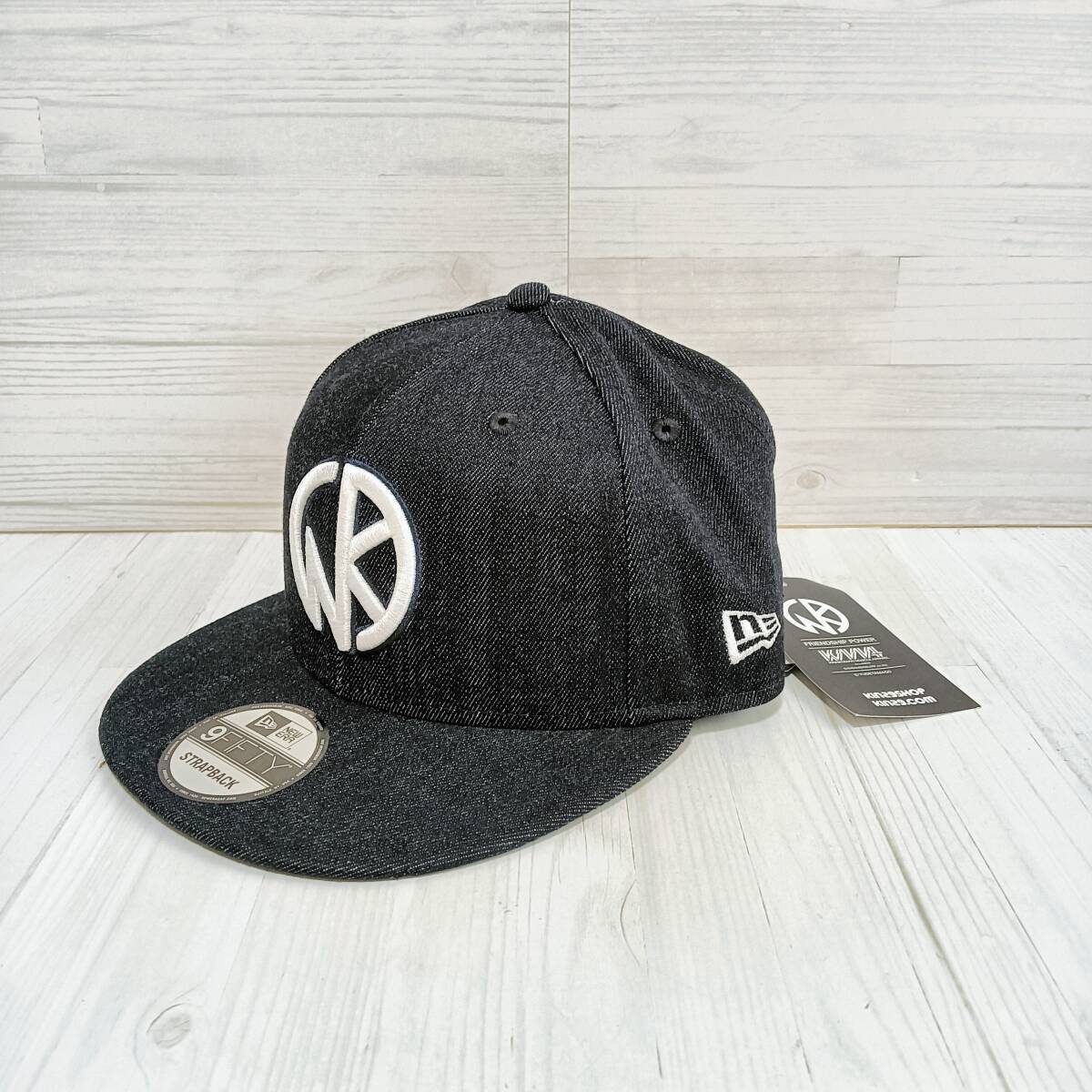 【タグ付 未使用】キン肉マン ニューエラ コラボ キャップ NEW ERA 9FIFTY STRAPBACK デニム KINマーク スナップ バック インディゴ