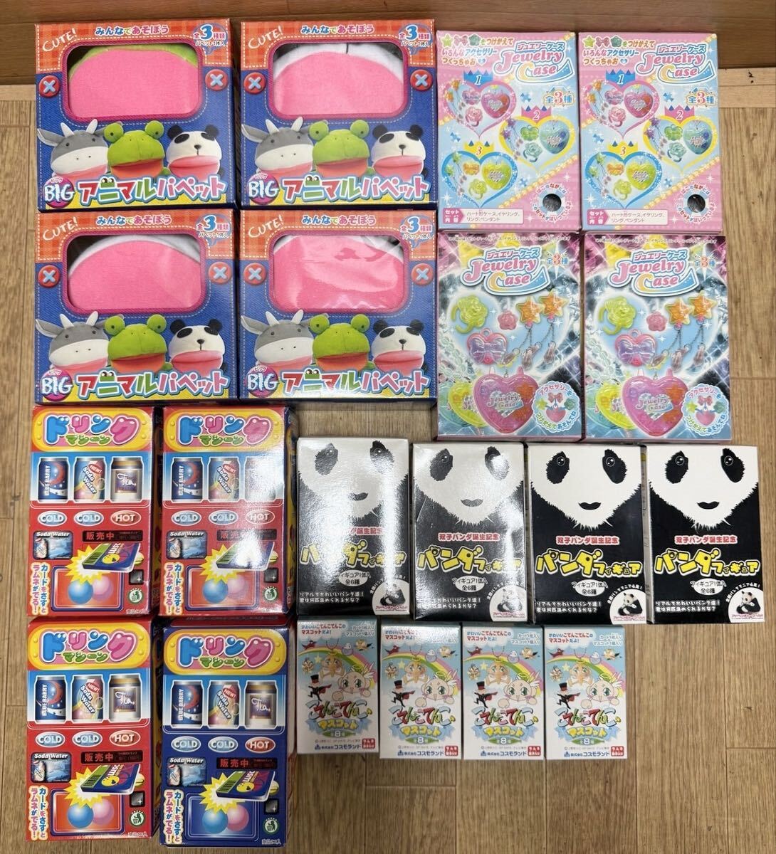 未使用☆ 未開封☆ こてんこてんこ マスコット ジェエリー ケース アニマルパペット パンダフィギュア 等 大量 まとめて 20点 M7
