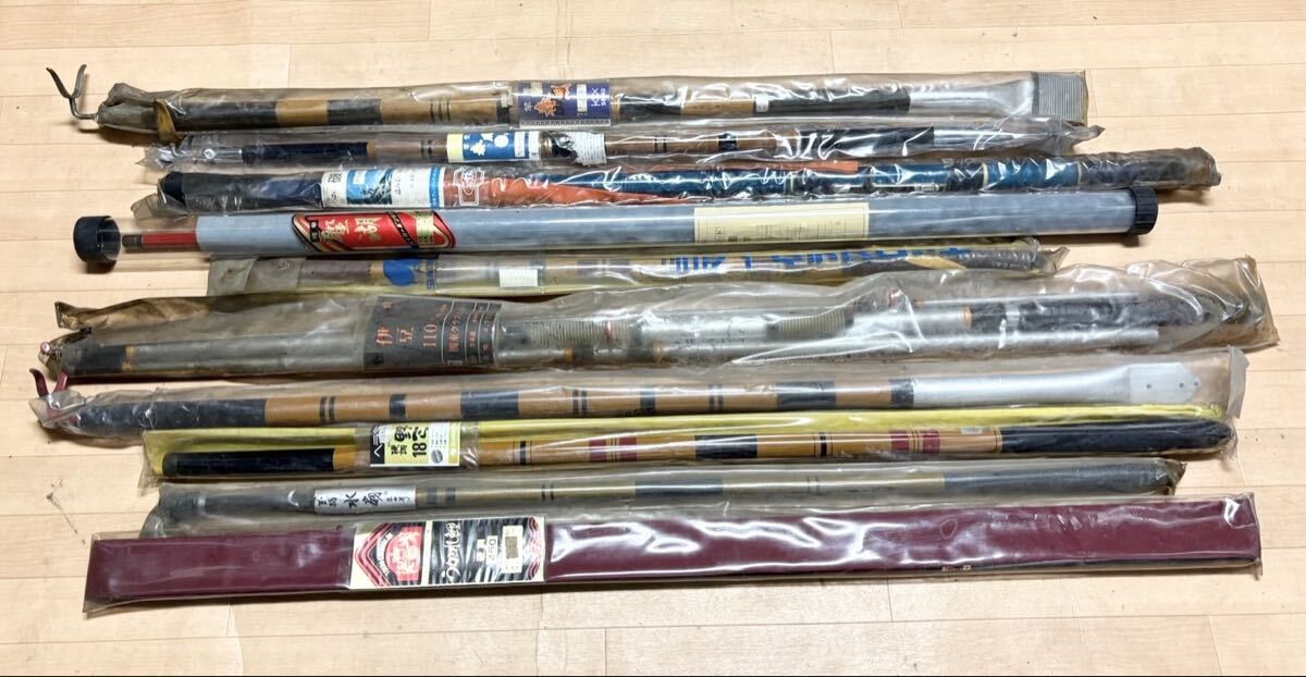 未使用 あり ？ 磯みわ 春風 聖湖 硬調 野三 うかれ鯉　伊豆 等 釣竿 フィッシング 大量 まとめて 10点 T65