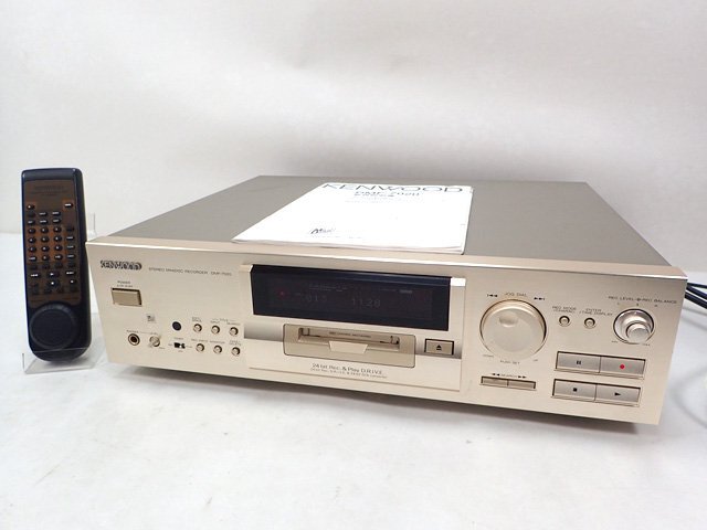 現状品 KENWOOD DMF-7020 MDデッキ レコーダー ケンウッド リモコン・説明書付き