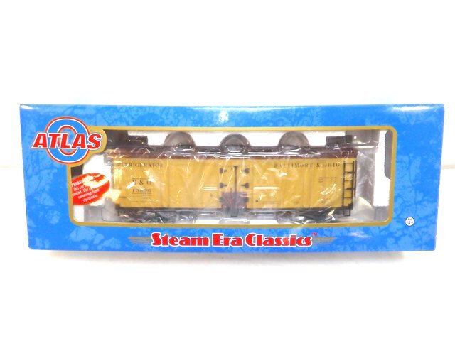 美品 ATLAS Steam Era Classics Oゲージ #3002500-4 Wood Reefer Car 1/4inch scale ウッドリーファーカー アトラス