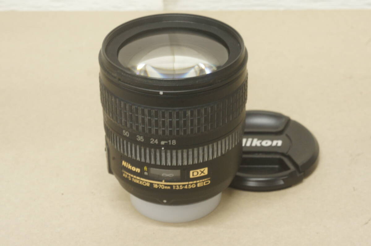 ニコンレンズ　ＡＦ－Ｓ18-70ｍｍ/3.5-4.5ＧＥＤ　ジャンク扱い品