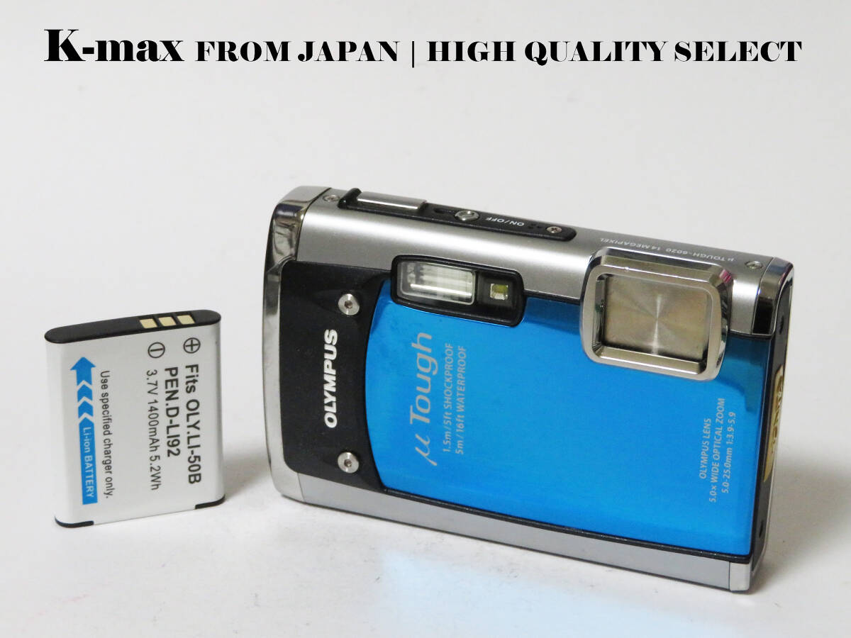 【極上美品】 Olympus μ TOUGH-6020 Blue 正常動作品 [Top Mint] Y2K CCD Sensor Classic #9841