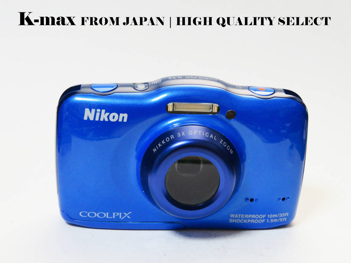 【極上美品】 Nikon COOLPIX S32 Blue 正常動作品 [Top Mint] Y2K CCD Sensor Classic #9885
