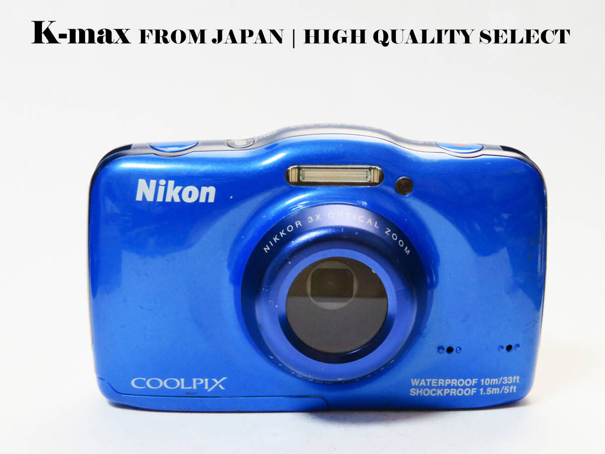 【極上美品】 Nikon COOLPIX S32 Blue 正常動作品 [Top Mint] Y2K CCD Sensor Classic #9888