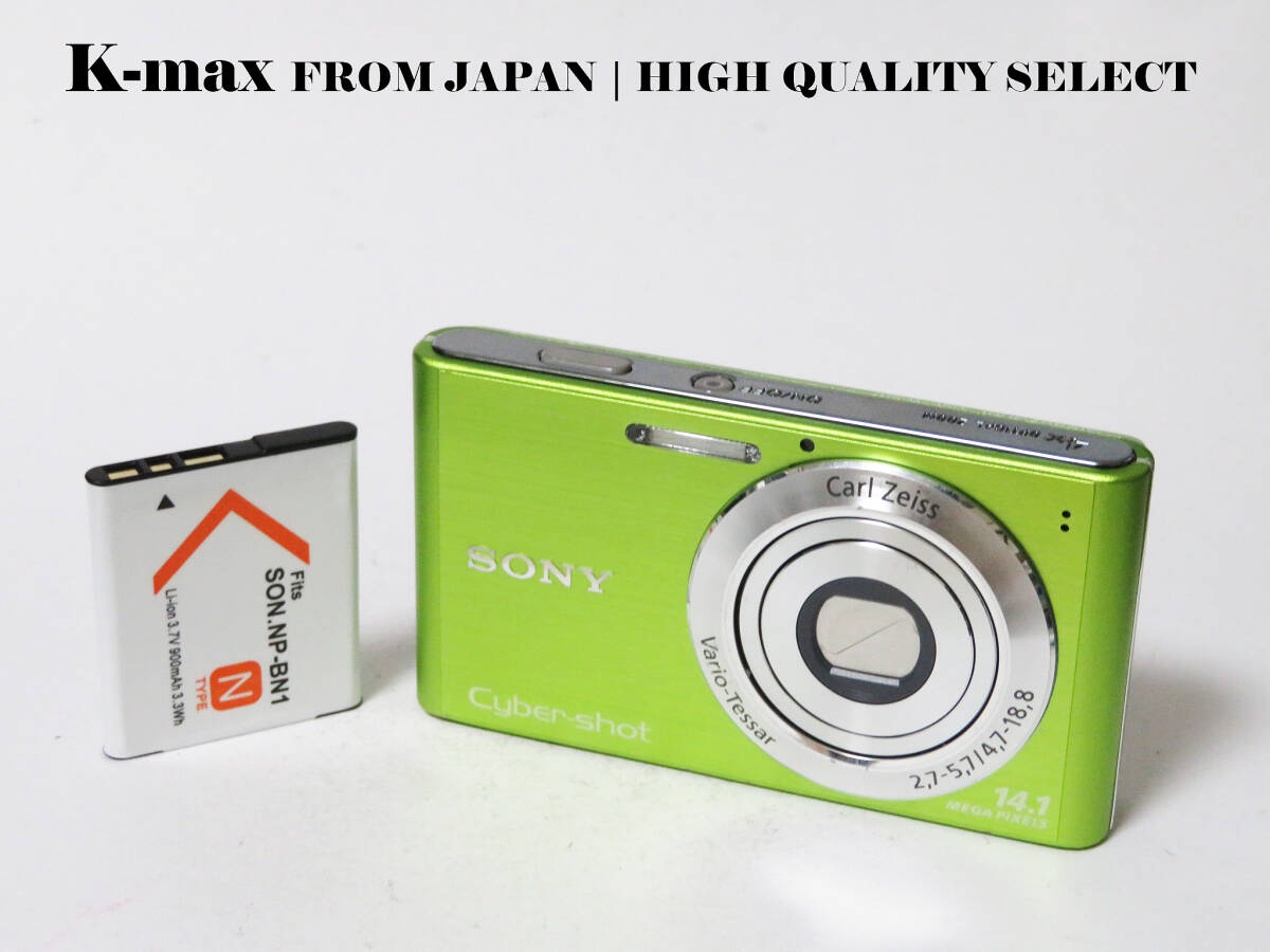 【極上美品】 Sony Cyber-shot DSC-W320 Green 正常動作品 [Top Mint] Y2K CCD Sensor Classic #8056