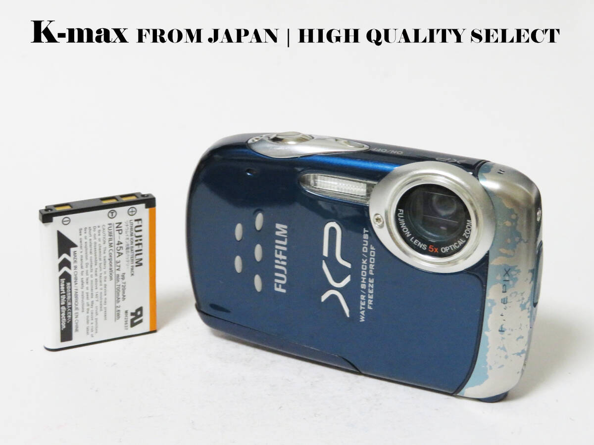 【極上美品】 Fujifilm FinePix XP10 Blue 正常動作品 [Top Mint] Y2K CCD Sensor Classic #8229