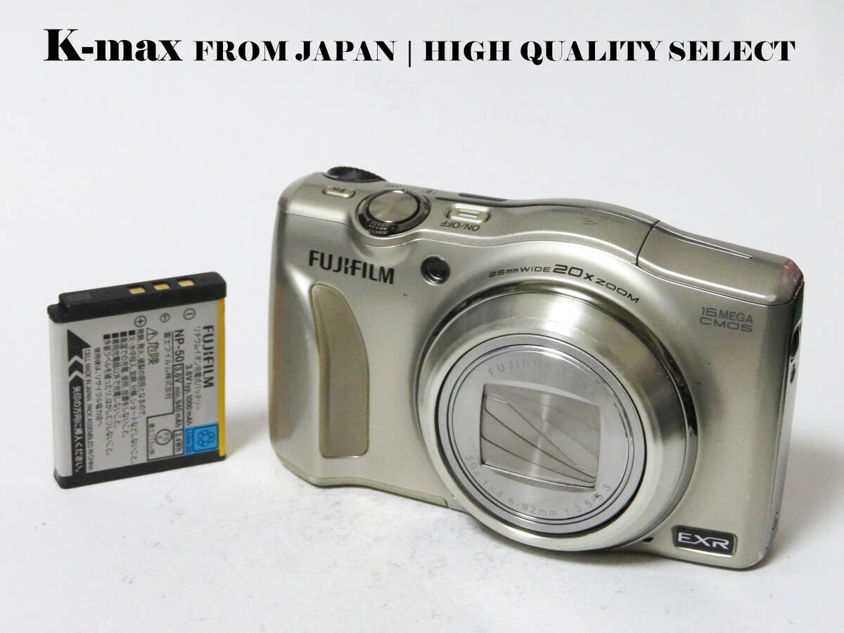 【極上美品】 Fujifilm FinePix F800EXR Champagne Gold 正常動作品 [Top Mint] 16MP EXR Sensor Compact Camera #8349