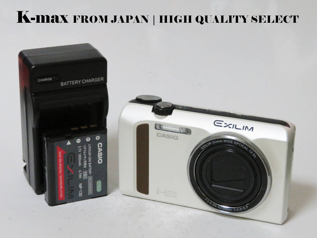 【極上美品】 Casio Exilim EX-ZR400 White 正常動作品 [Top Mint] Y2K CCD Sensor Classic #8396