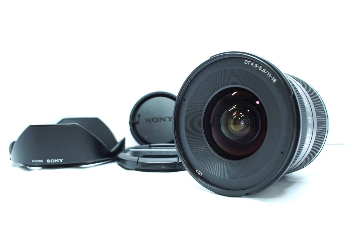 新品同様 SONY DT 11-18mm f/4.5-5.6 for SONY MINOLTA α SAL1118 レンズ　＃1615