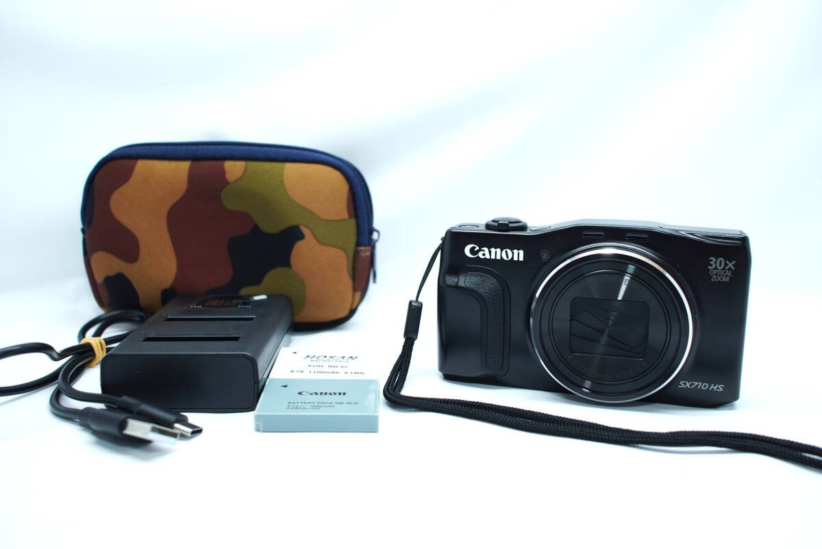 極上美品 Canon PowerShot SX710 HS ブラック デジタルカメラ ＃T068